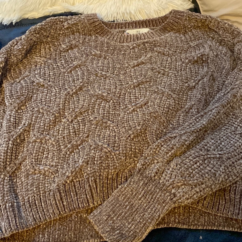 Brown sweater size s from pink rose